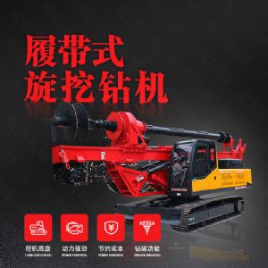 廠(chǎng)家供應旋挖鉆機，機鎖桿履帶式旋挖機